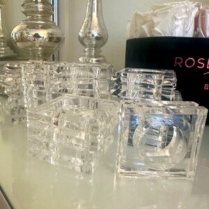 Acrylic Square Napkin Rings (Set of 4)